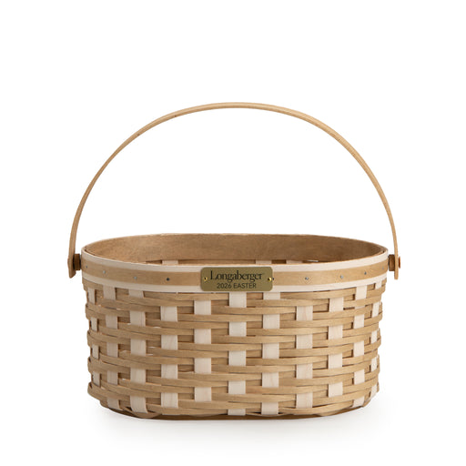 Collector's Easter Medium Oval Basket with Protector - Light Brown