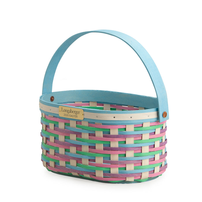 Collector's Easter Medium Oval Basket with Protector - Multi