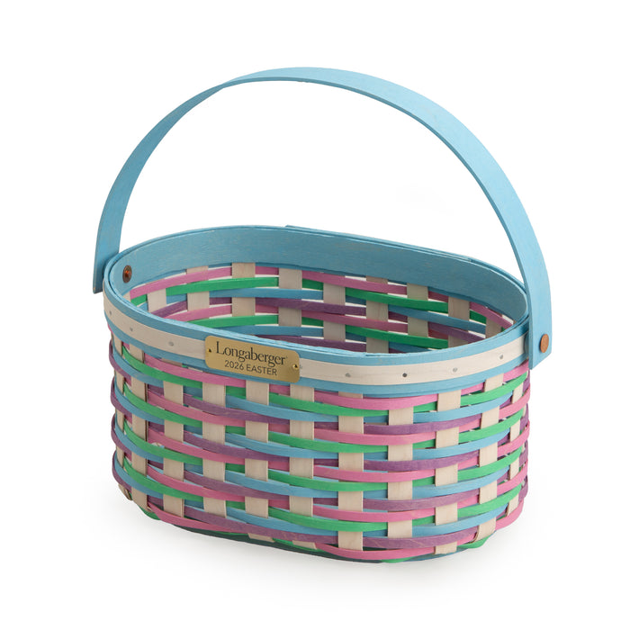 Collector's Easter Medium Oval Basket with Protector - Multi
