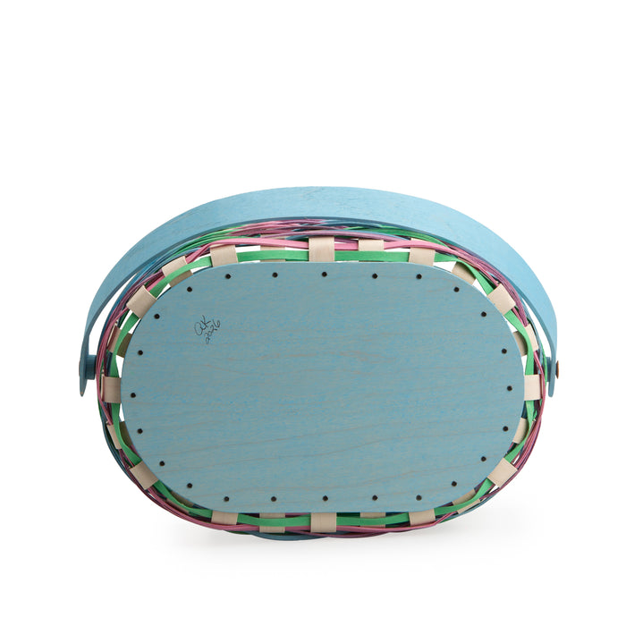 Collector's Easter Medium Oval Basket with Protector - Multi