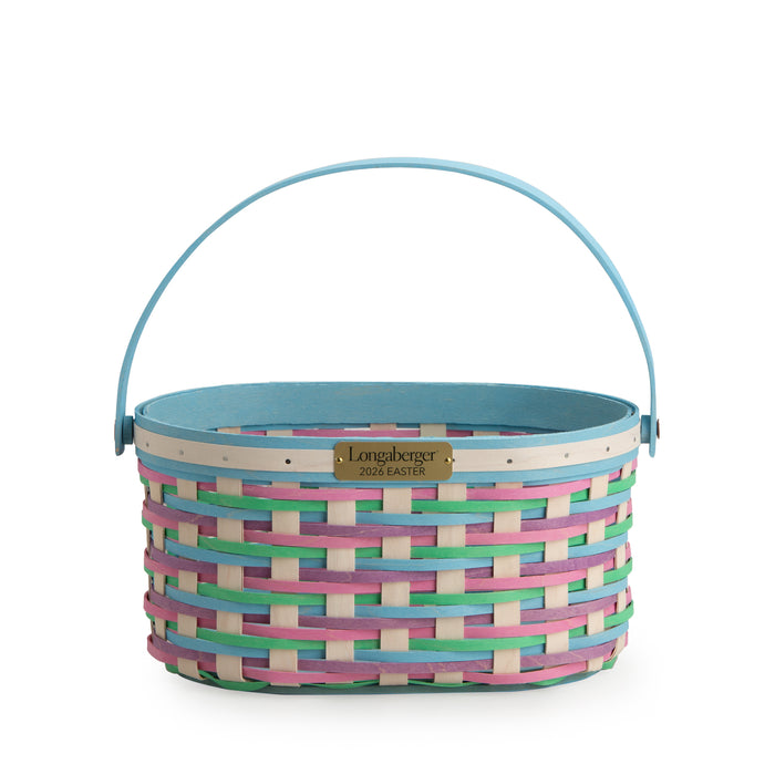 Collector's Easter Medium Oval Basket with Protector - Multi