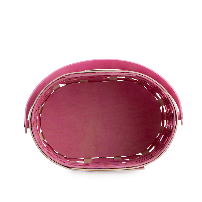 Collector's Easter Medium Oval Basket with Protector - Pink