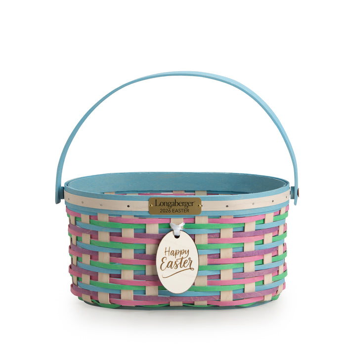 Collector's Easter Medium Oval Basket with Protector - Multi