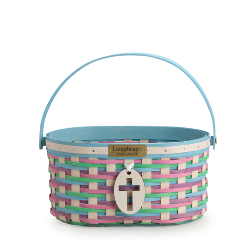 Collector's Easter Medium Oval Basket with Protector - Multi