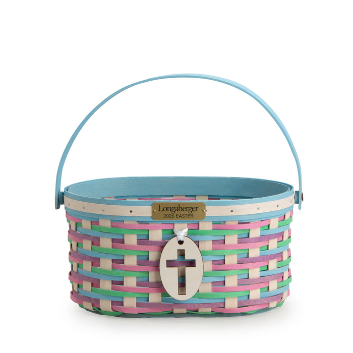 Collector's Easter Medium Oval Basket with Protector - Multi