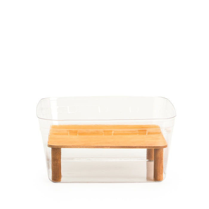 Heritage Cake Wooden Riser - Warm Brown