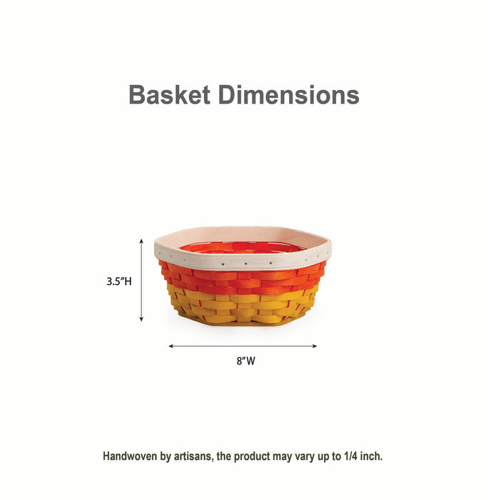 Halloween Candy Corn Medium Generations Basket with Protector
