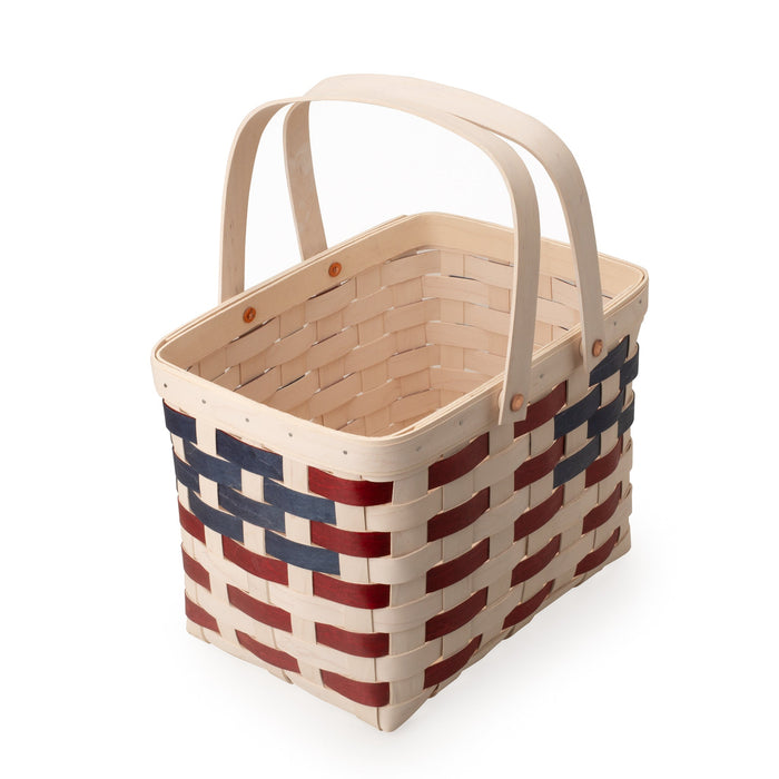Americana Homestead Basket with Protector - White