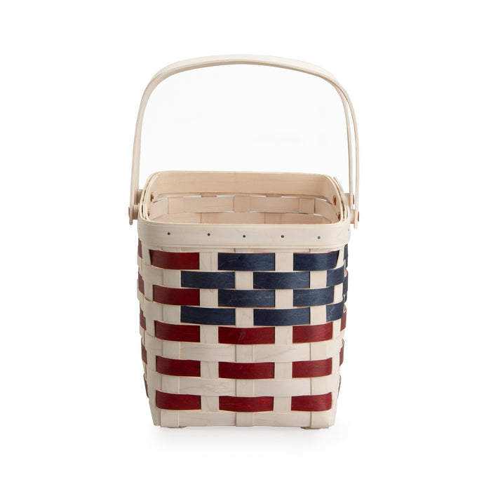 Americana Homestead Basket with Protector - White