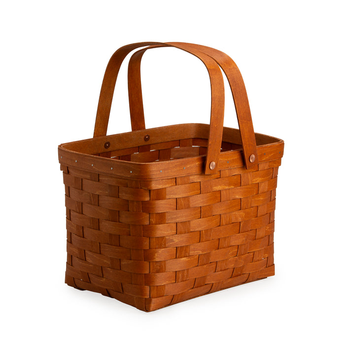 Mackinac Homestead Basket with Protector - Warm Cinnamon