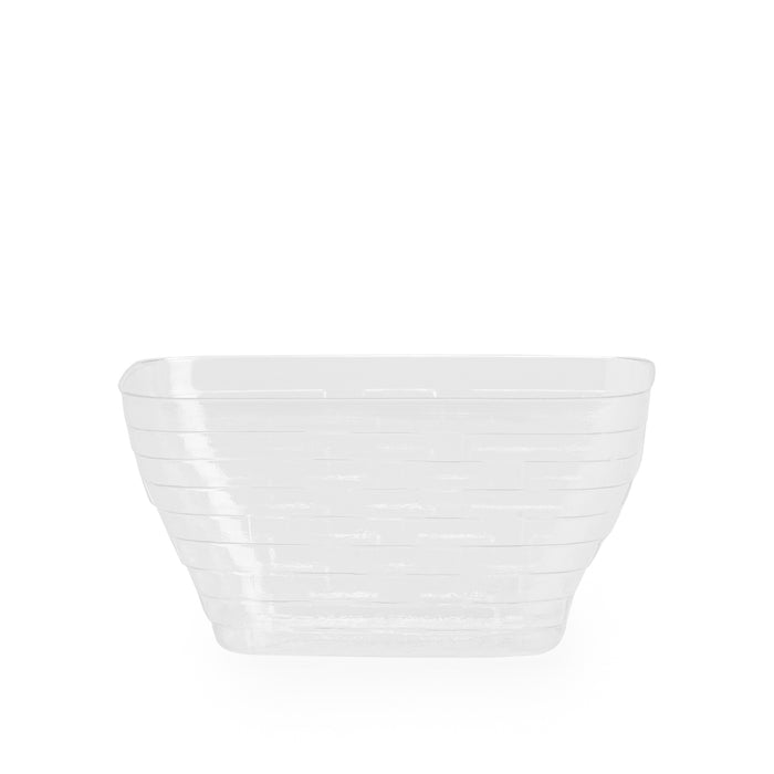 Basketball Small Tapered Rectangle Basket with Protector - Orange and White