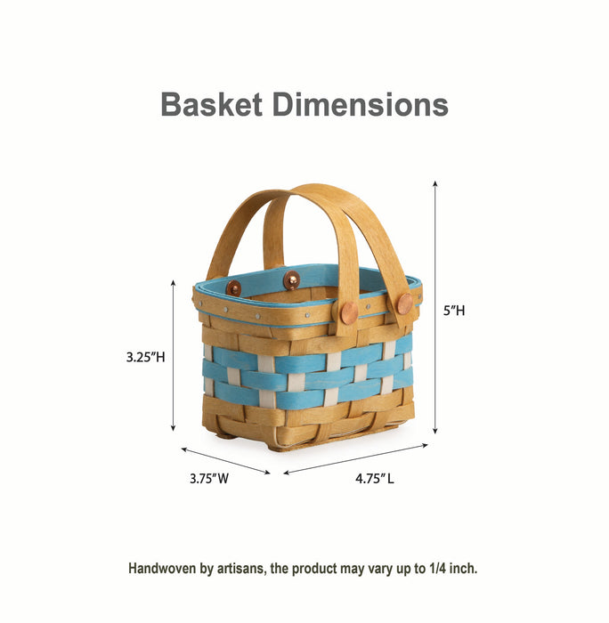 Oktoberfest Homestead Miniature Basket - Bavarian Check
