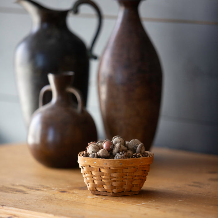 Miniature Generations Basket - Warm Brown-Basket-Woven Maple Basket-Longaberger