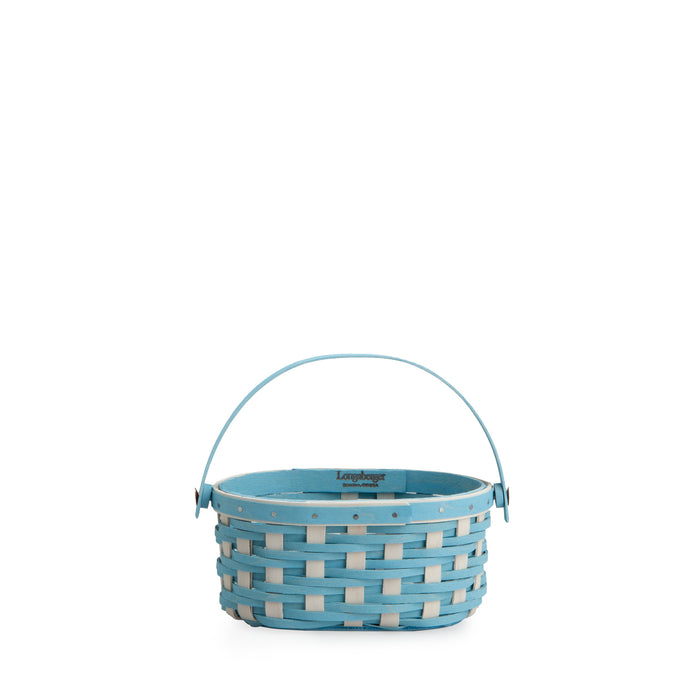 Easter Miniature Oval Basket with Protector - Blue