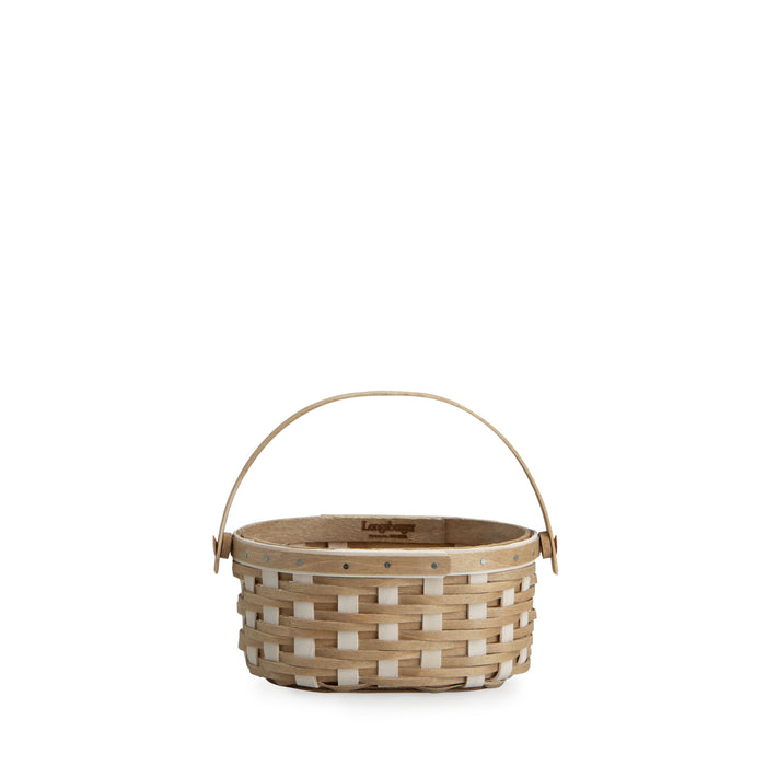 Easter Miniature Oval Basket with Protector - Light Brown