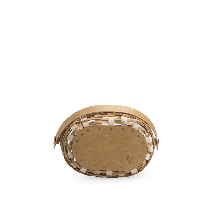 Easter Miniature Oval Basket with Protector - Light Brown