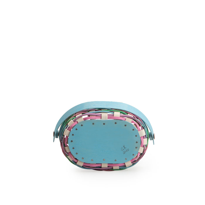 Easter Miniature Oval Basket with Protector - Multi