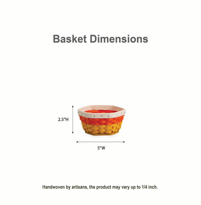 Halloween Candy Corn Miniature Generations Basket with Protector