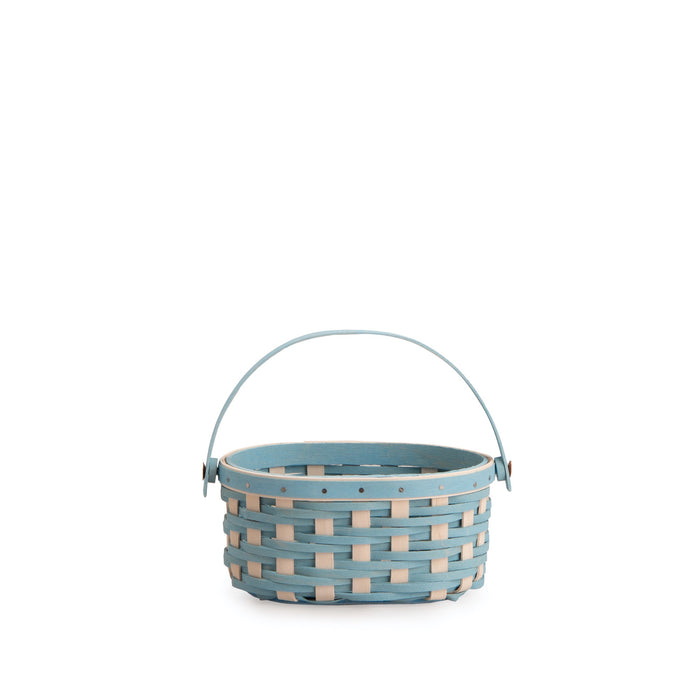 Easter Miniature Oval Basket with Protector - Blue