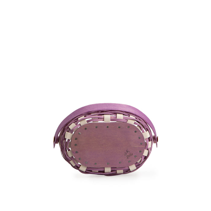 Easter Miniature Oval Basket with Protector - Lavender