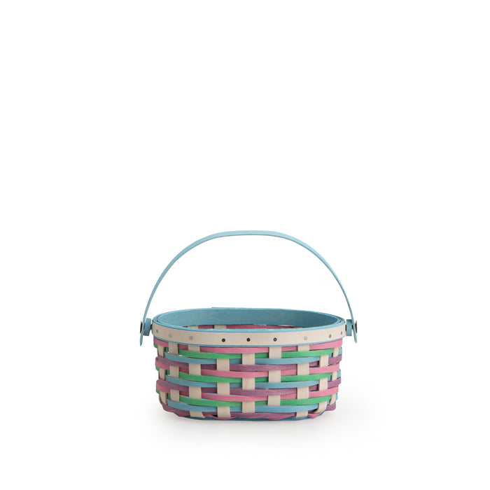 Easter Miniature Oval Basket with Protector - Multi