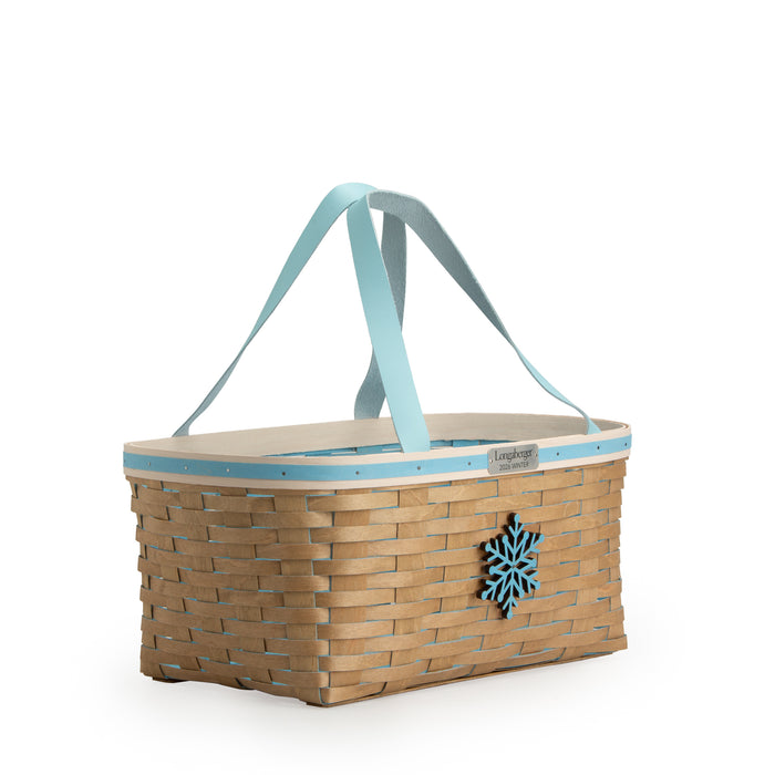 Collector's Nordic Frost Large Carrier Basket with Protector - Blue