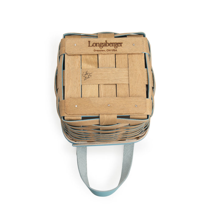 Nordic Frost Large Peg Basket with Protector - Blue