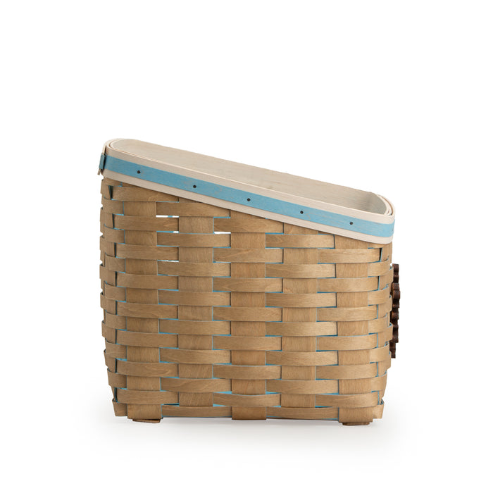 Nordic Frost Winter Essentials Basket with Divider and Protector - Blue