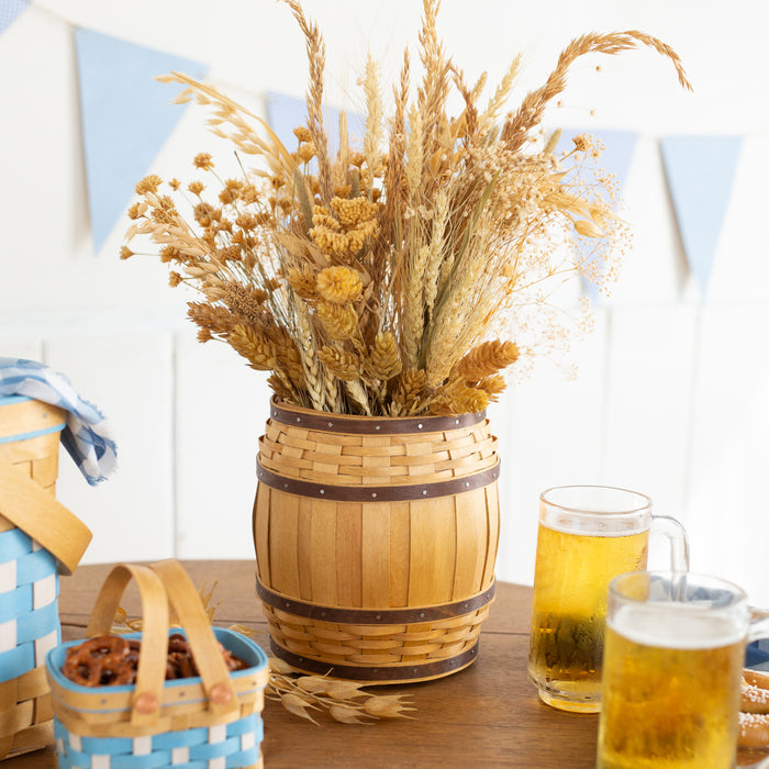 Collector's Oktoberfest 5-Piece Basket Set - Bavarian Check