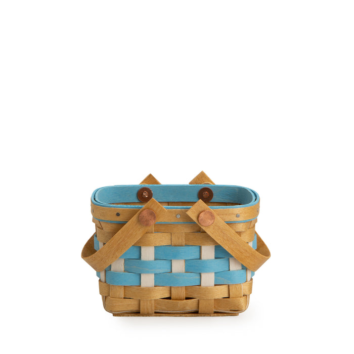 Oktoberfest Homestead Miniature Basket - Bavarian Check