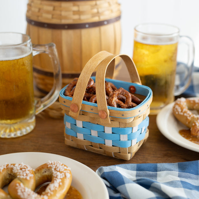 Collector's Oktoberfest 5-Piece Basket Set - Bavarian Check