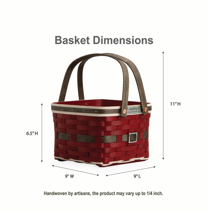 Collector's Santa Belly Provision Basket with Protector