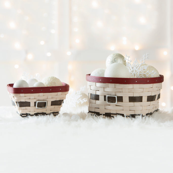 Snowman Belly Basket Duo Set with Protectors