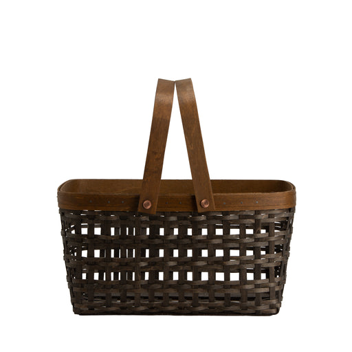 Railway Parcel Basket with Protector - Vintage-Basket Set-Woven Maple Basket-Longaberger
