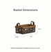 Railway Pullman Basket with Protector - Vintage-Basket Set-Woven Maple Basket-Longaberger