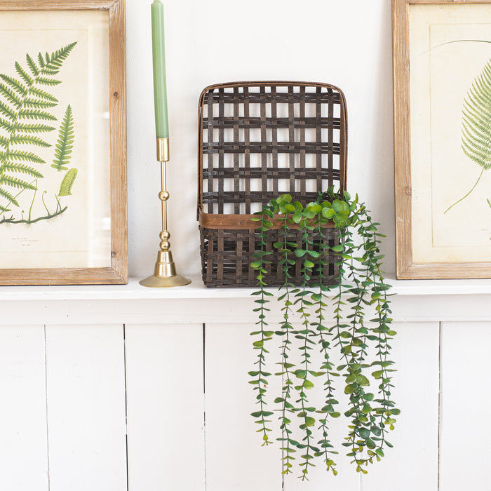 Railway Junction Wall Hanging Basket with Protector - Vintage