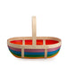 Rainbow Large Trug Basket with Protector - Multi-Basket Set-Woven Maple Basket-Longaberger