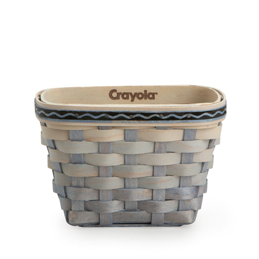 Front of Longaberger x Crayola Small Crayon Basket Set - Indigo