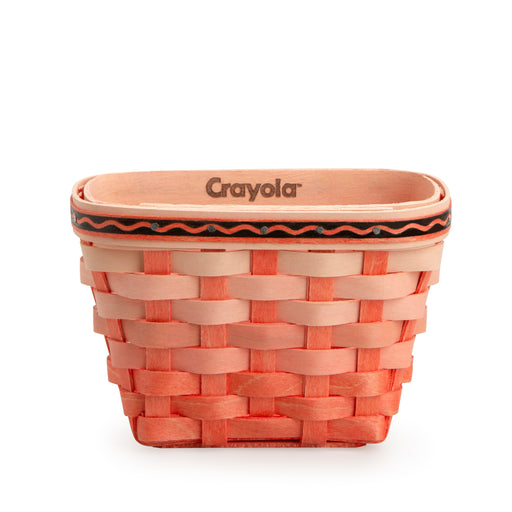 Front of Longaberger x Crayola Small Crayon Basket Set - Scarlet