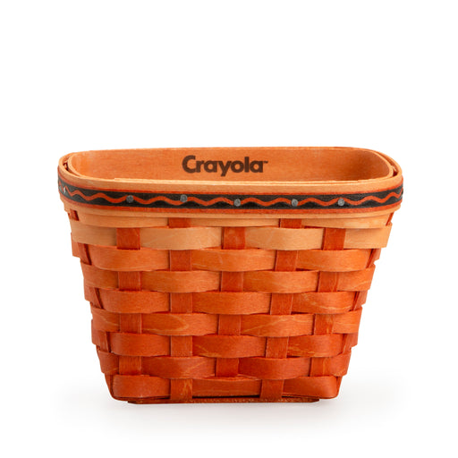 Front of Longaberger x Crayola Small Crayon Basket Set - Apricot