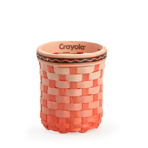Front of Longaberger x Crayola Marker Holder Basket Set - Scarlet