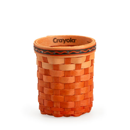 Front of Longaberger x Crayola Marker Holder Basket Set - Apricot