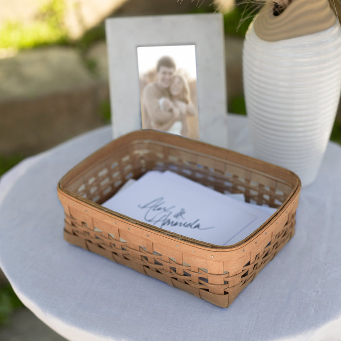 Card Basket Set with Protector - Light Brown holding cards