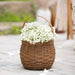 Medium Flower Girl Basket Set with Protector - Vintage holding flowers.