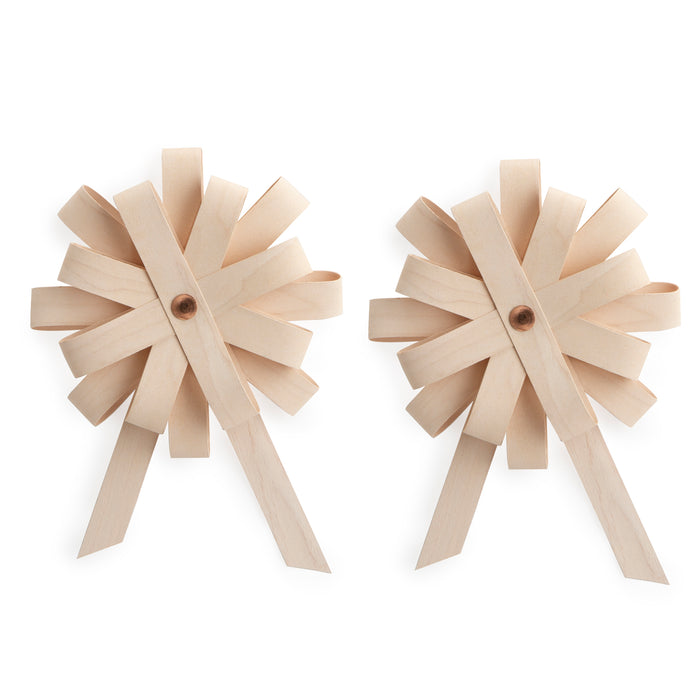 Woven Bow Duo - 1973 White