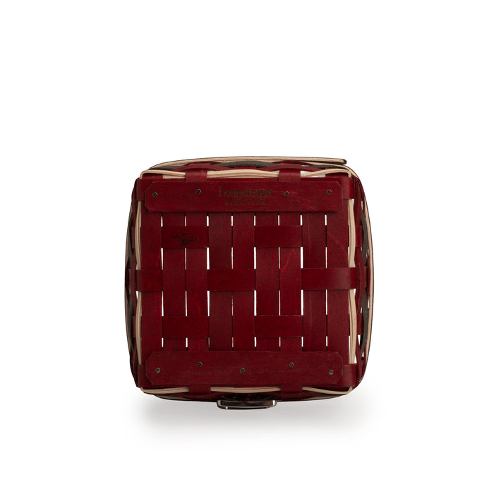 Santa Belly 6-Piece Coaster Basket Set - Elf Coasters