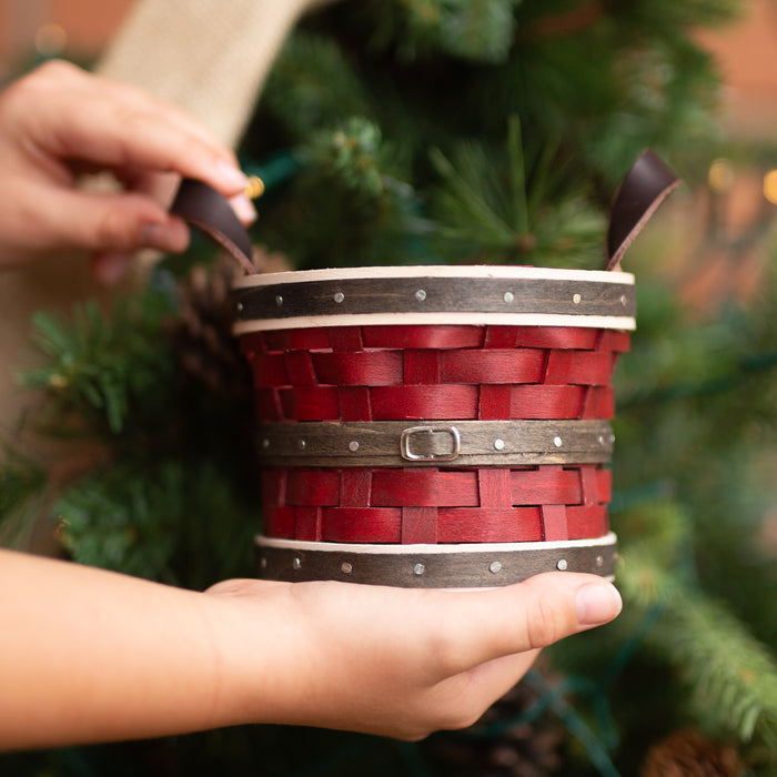Santa Belly Miniature Bushel Basket