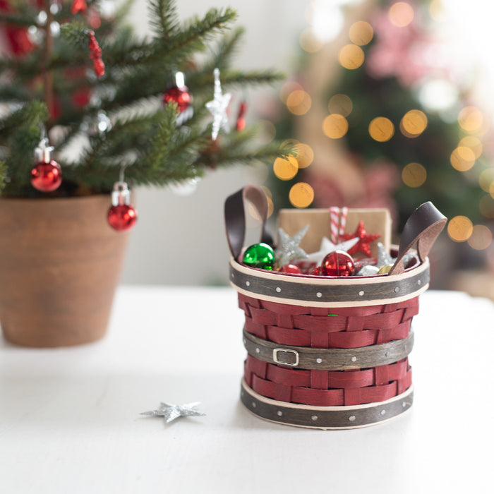 Santa Belly Miniature Bushel Basket