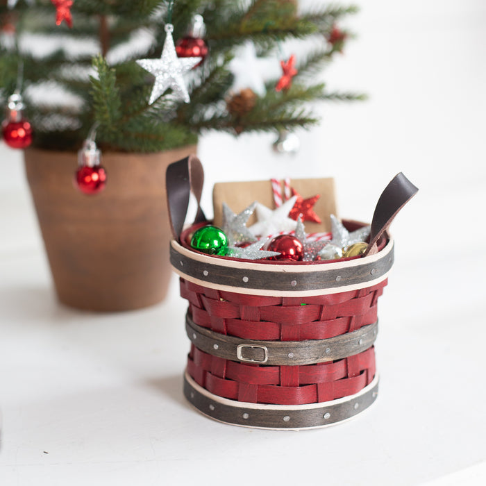 Santa Belly Miniature Bushel Basket
