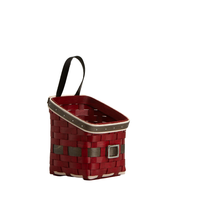 Santa Belly Angled Mantle Basket with Protector